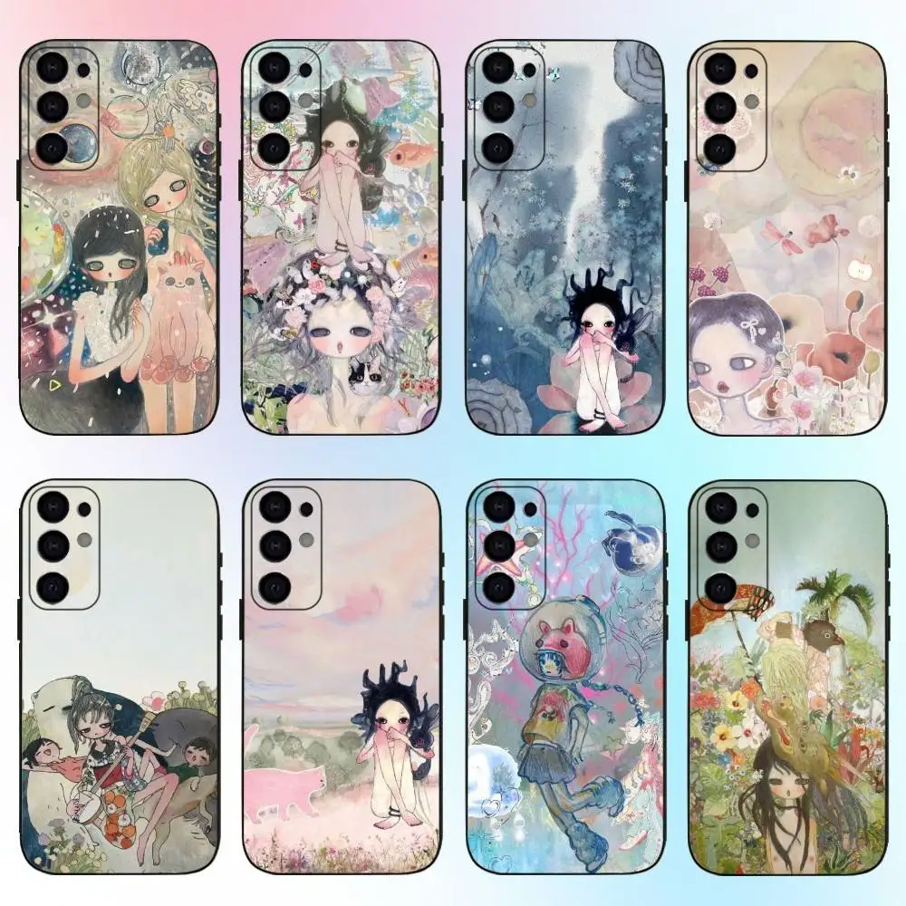 

Art A-Aya T-Takano-es Phone Case For Samsung S25,S24,S21,S22,S23,S30,Ultra,S20,Plus,Fe,Lite,Note,10,9,5G Black Cover