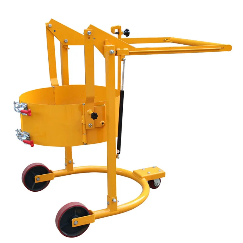 Electro-hydraulic Industrial 300kg Load Battery Oil Drum Rotating Mobile Barrel Lift Handling Stacking Equipment