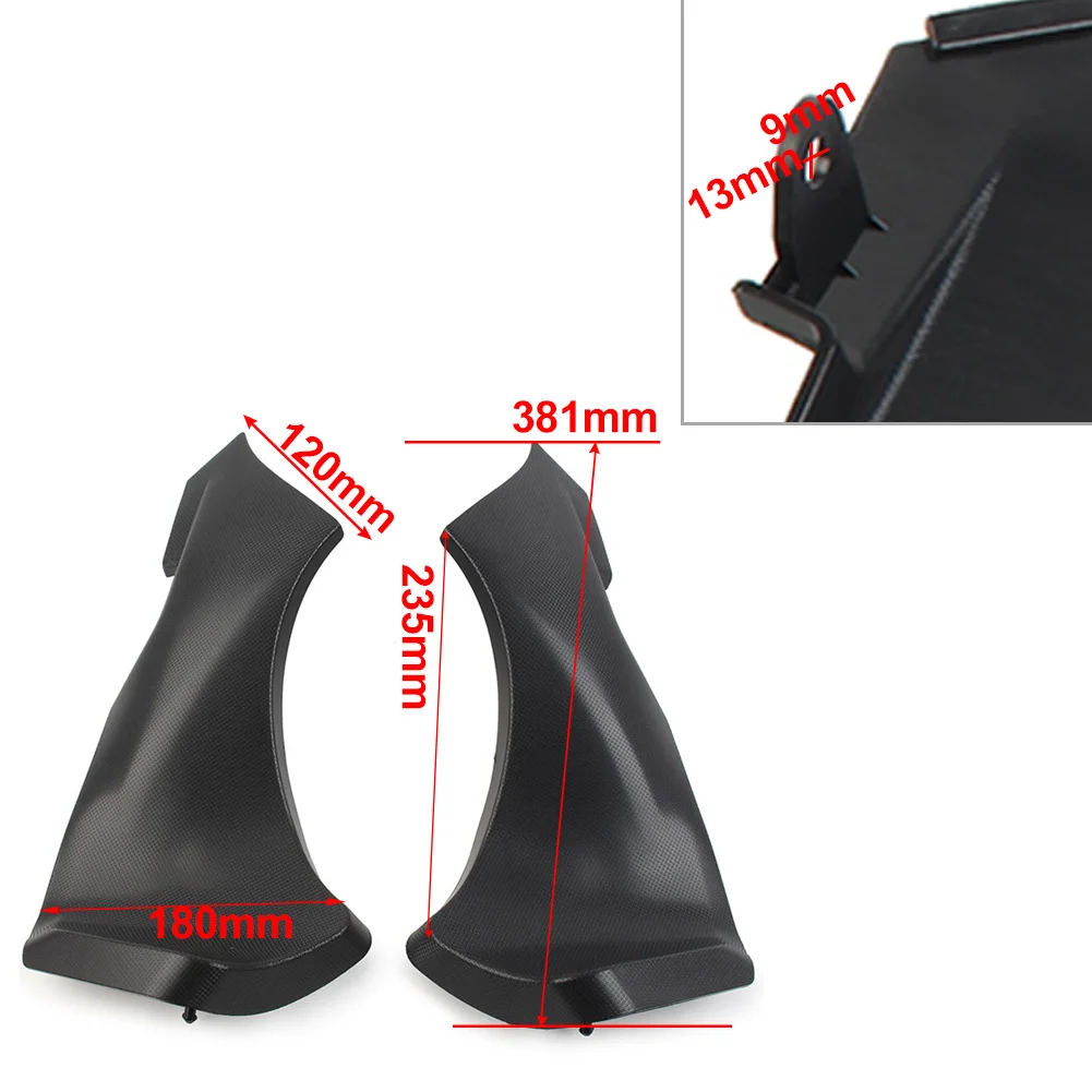 2 PCS Black Motorcycle Air Intake Tube Duct Cover Fairing For Kawasaki Ninja ZX6R ZX-6R ZX636 2005 2006