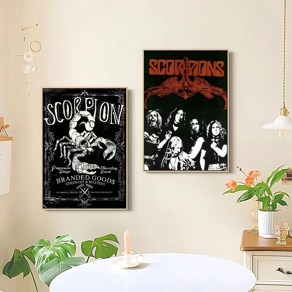 S-ScoRpiOns Band Album Cover Poster HD art sticky wall waterproof home living room bedroom bar aesthetic decoration