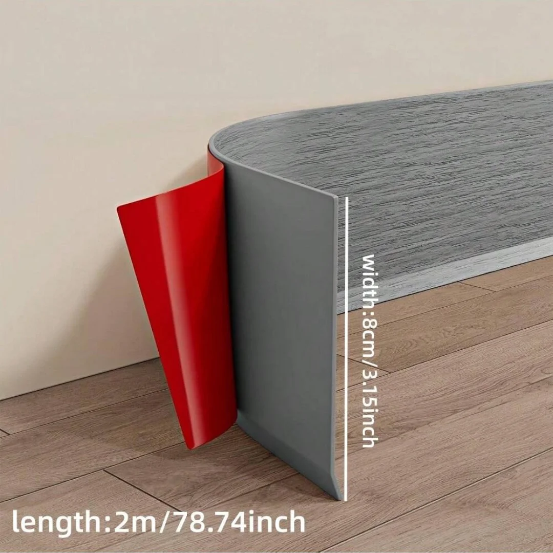 1 قطعة 2 متر × 8 سنتيمتر الفينيل الجدار الديكور التفاف المجلس ، ذاتية اللصق الزخرفية التفاف مجلس ، مرنة ذاتية اللصق الزخرفية Stri