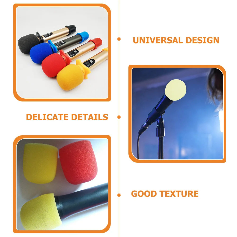 

10 pcs Disposable Cover Mic Covers For Ktv Microphone Covers Ktv Stage Studio Foams Mic Cover Conference Interview