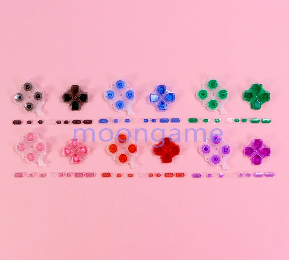 1 ชุดสําหรับ PSP 3000 เกมคอนโซลเปลี่ยนโปร่งใสชุดปุ่ม D-Pad เลือกปุ่มเริ่มต้นสําหรับ PSP3000 Repair Part