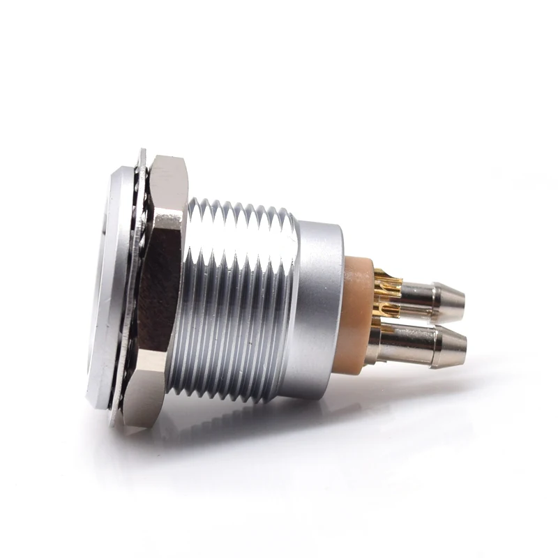 6-pin and 2-pin double bond electric male and female connectors with push lock circular connectors