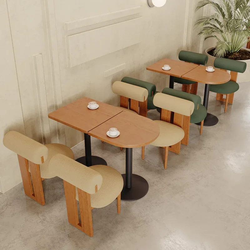 Cafe, dessert shop, table and chair combination, bread bakery, creative upholstered chairs