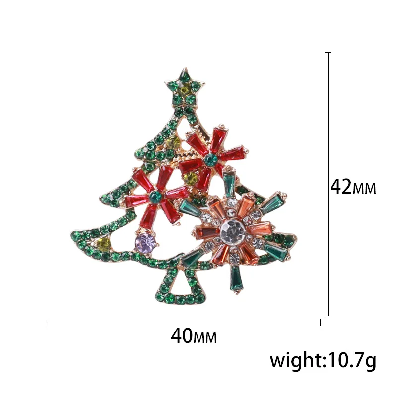 2023 Christmas Tree Brooches Enamel Gifts Christmas Party Causal Office Charm Brooch Pins Jewelry Accessories for Women Men