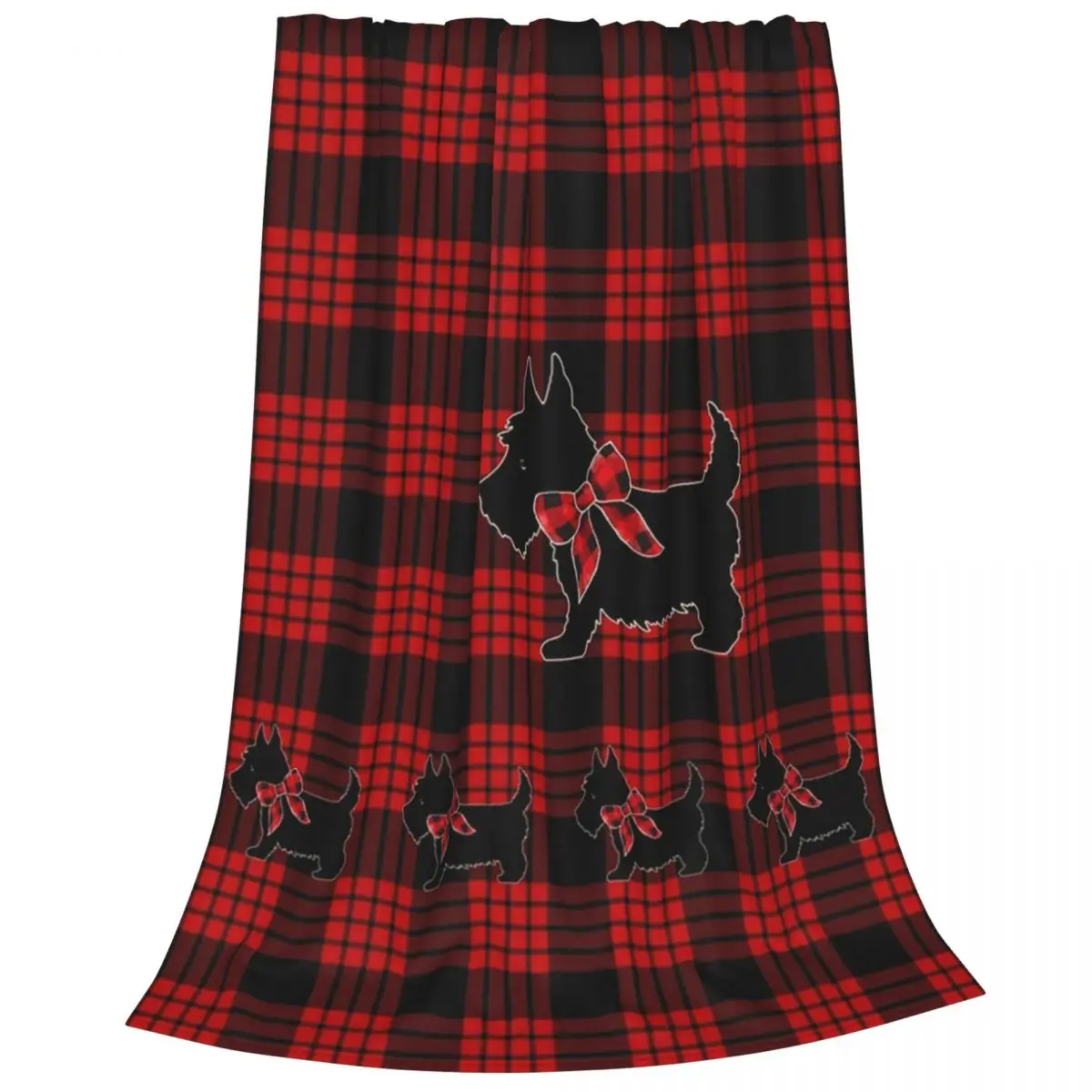 Scottie Blanket Blankets Fleece Multi-function Sofa Throw Blankets For Couch Bedding Travel Throws Bedspread Quilt