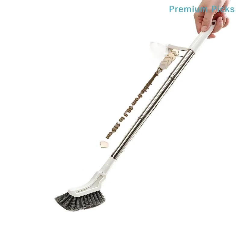 portableAdjustable Long Handle Cleaning Brush Retractable Narrow Head Perfect for Bathroom Toilet Window Gap Cleaning
