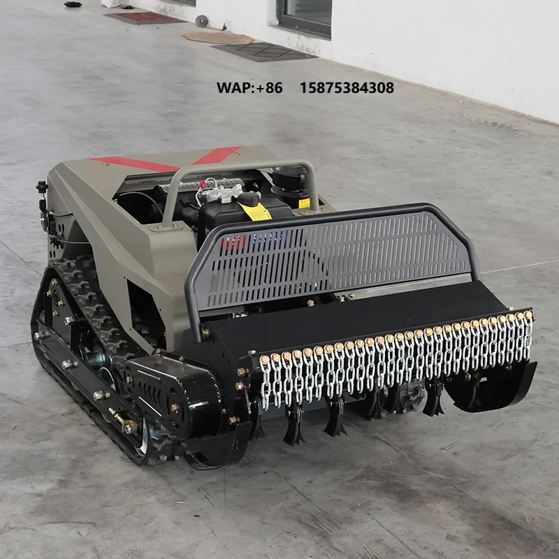 Spot Supply 800mm Powered Heavy Duty Self Propelled Remote Control Lawn Mower Fertilizer Application for Land DIY