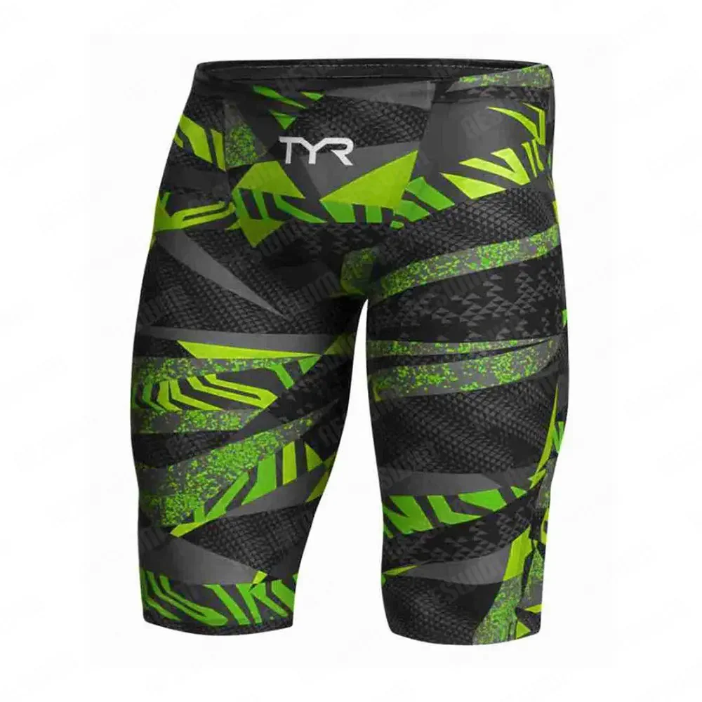 Summer Swimming Trunks Mens Swim Jammer Swimsuit Tights Shorts  Quick Dry Sports Beach Swim Endurance Training Surfing Pants