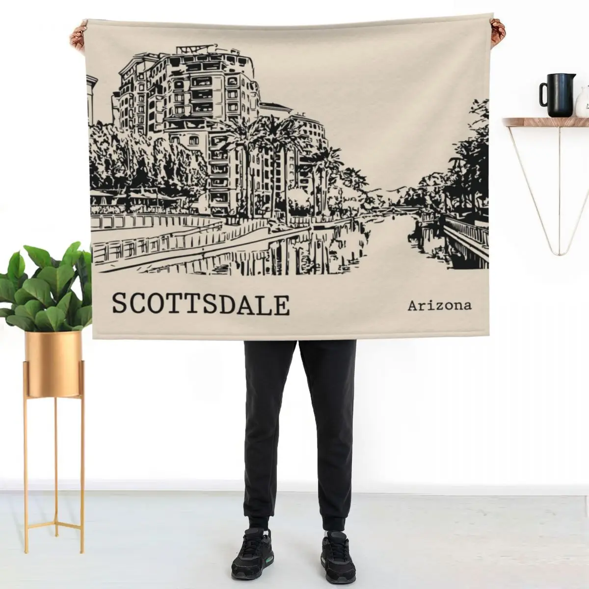 Scottsdale Arizona Throw Blanket Blankets For Baby Furrys Summer Soft Beds cosplay anime Single Blankets
