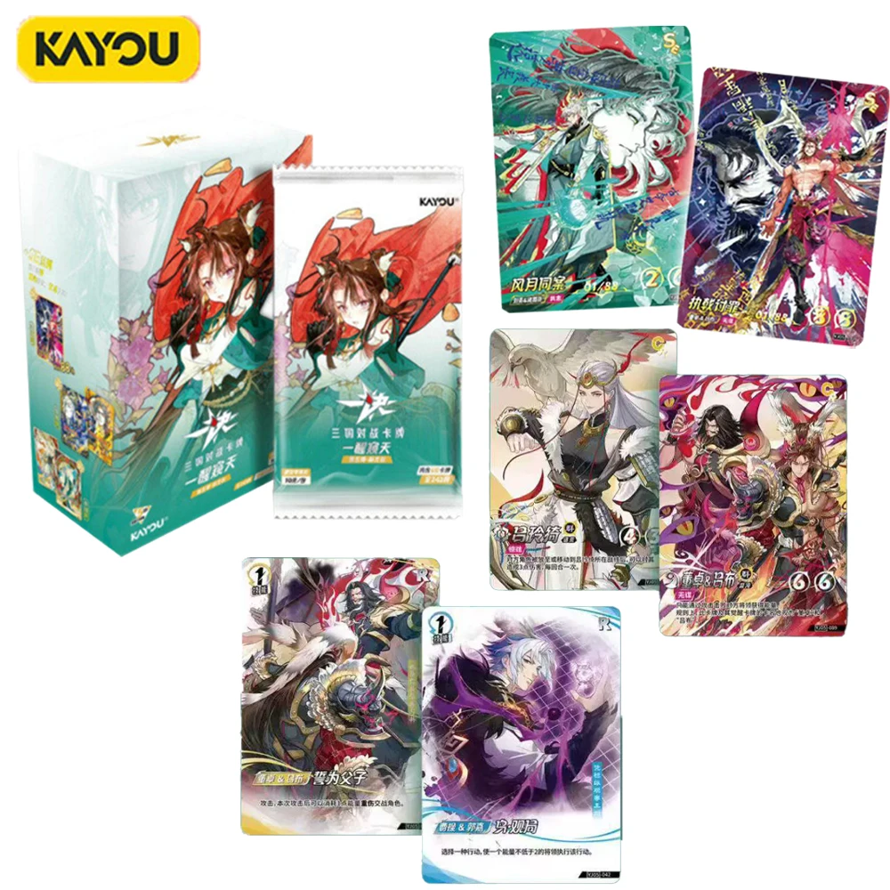 

Genuine KAYOU Three Kingdoms TCG Booster Box Classic Shu Wei Wu Kingdom Character Premium Foil Collectible Cards