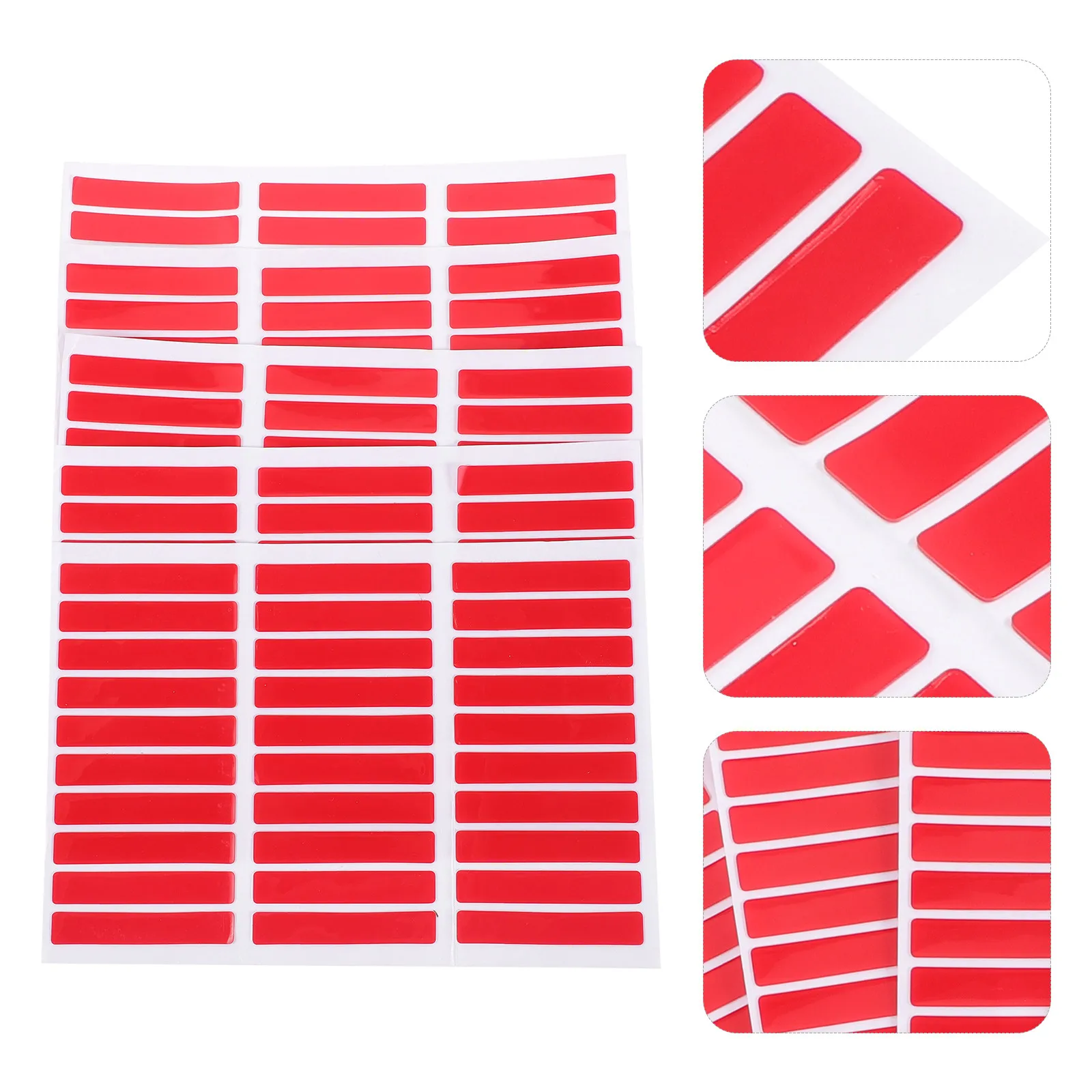 Transparent Nail Art Display Tape – 5 Sheets Heavy-Duty Sticky Tabs for Press-On Nails Storage & Manicure Practice