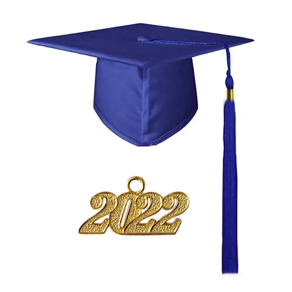 2022 Memorable Graduation Cap Fabric Practical Coloful Graduation Hat for Student