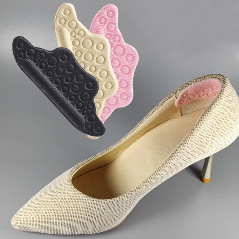 Anti Wear Heel Sticker Foam Shoes Inserts  Women Insole High Heels Padding Comfortable Soft Multi Directional Wrapping Insoles