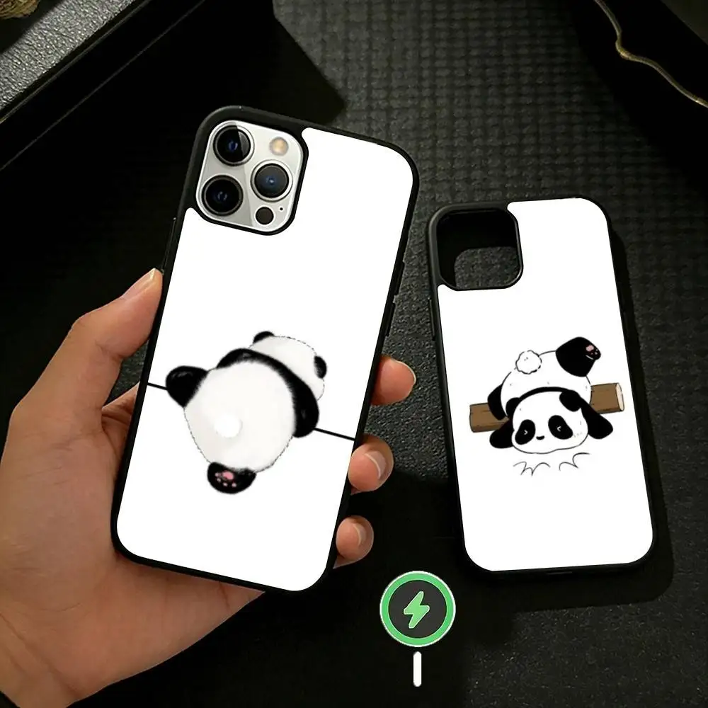 

Funny P-Pandas Phone Case For iPhone 17/16/15/14/13/12/Plus/Pro/Max for Magnetic Wireless Charging