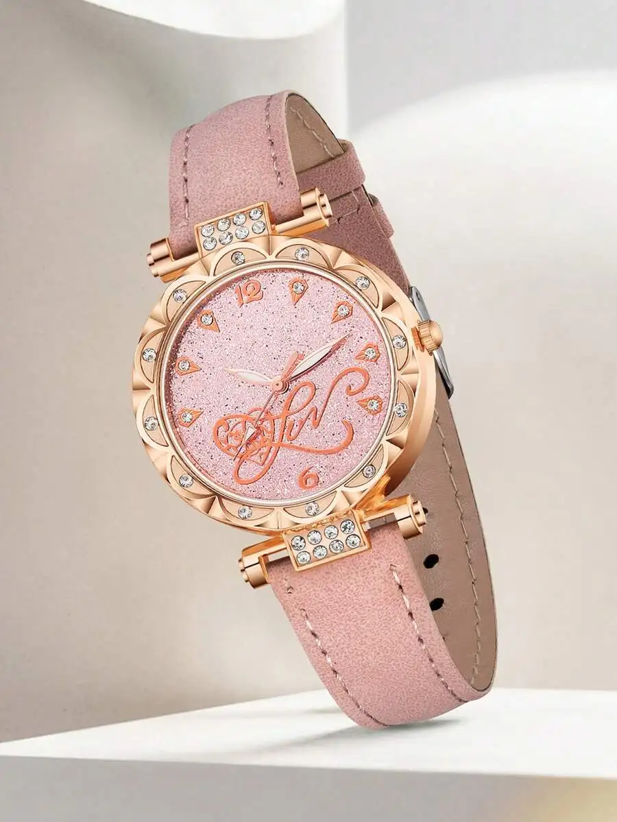 3/2/1pcs Women's Quartz Watch Set, Elegant & Luxurious Rhinestone Vintage Dial, Suitable For Daily Wear, Party Decoration Or