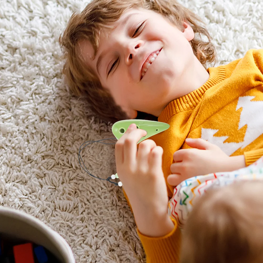 

2Pcs 6 Hole Ocarina Necklace Small Lightweight Durable Creative Beginner Wind Instrument for Children 6 Holes Ocarina