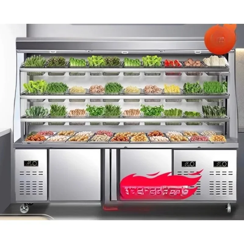 Display cabinet String fresh-keeping cabinet Beverage cabinet Vertical refrigerated freezer