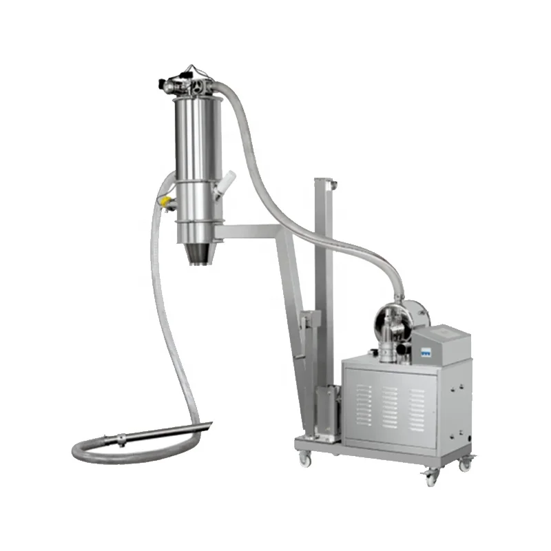 Stainless Steel Mini Small Electric Auto Vacuum Loader Conveyor Feeder System Suction Food Coffee Bean Powder Plastic Granules view 3