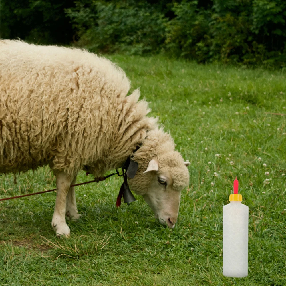 

1Set Lamb Feeding Bottles Lamb Nursing Bottle Goat Milk Bottle Durable PVC Material Safe Convenient Feeding Goat Feeder