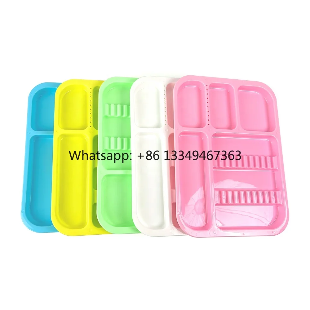 

In Stock Plastic Surgical Medical Sterilization Divided Setup Box Autoclavable Instruments Separating Trays for Hospital Hot Sal