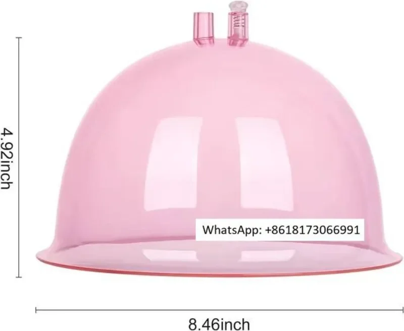 Butt vacuum cup 210mm breast augmentation vacuum therapy cupping with a pair of docking suction cups with Y-shaped hoses