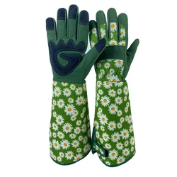 New Long Gardening Gloves for Women Thorn Proof Gloves,Men's Rose Pruning Garden Gloves with Touch Screen,Breathable Work Gloves