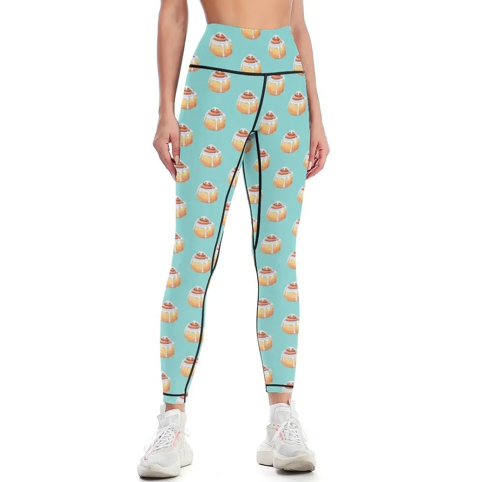 cinnamon roll Leggings Women's trousers Training pants flared Clothing fitness Womens Leggings