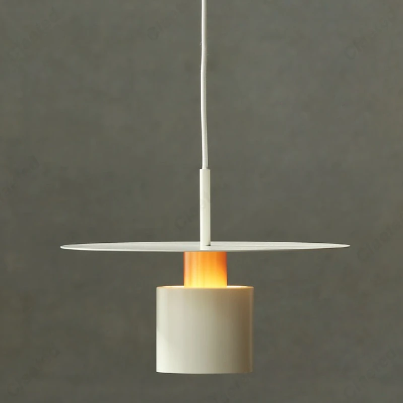 Modern Bedroom Bedside Pendant Light E27 Black White for Master Bedroom Living Room Nordic Single Head Hanging Lamp