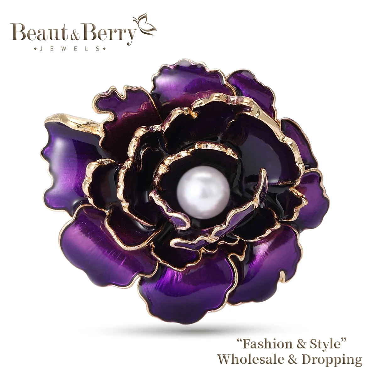 ברוש פרחי פאוניה מאמייל לנשים אוניסקס סיכות צמחים 4 צבעים זמינים אביזרים למסיבות יומיומיות מתנות