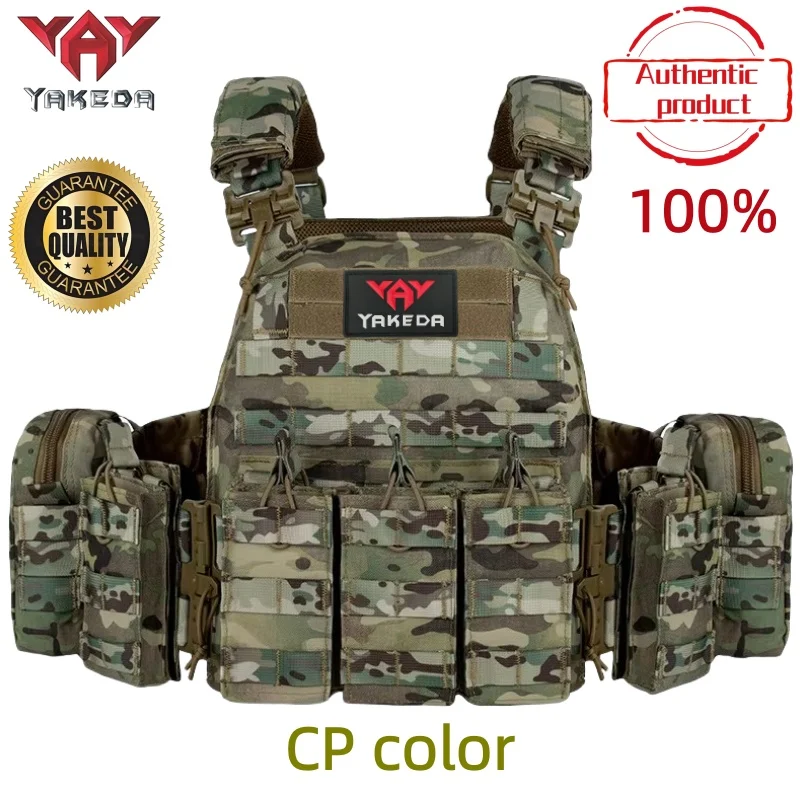 YAKEDA Tactical Vest 6094 Fast Detachable Light Laser Cut Outdoor Hunting Black Gear Carry Vest of High Quality