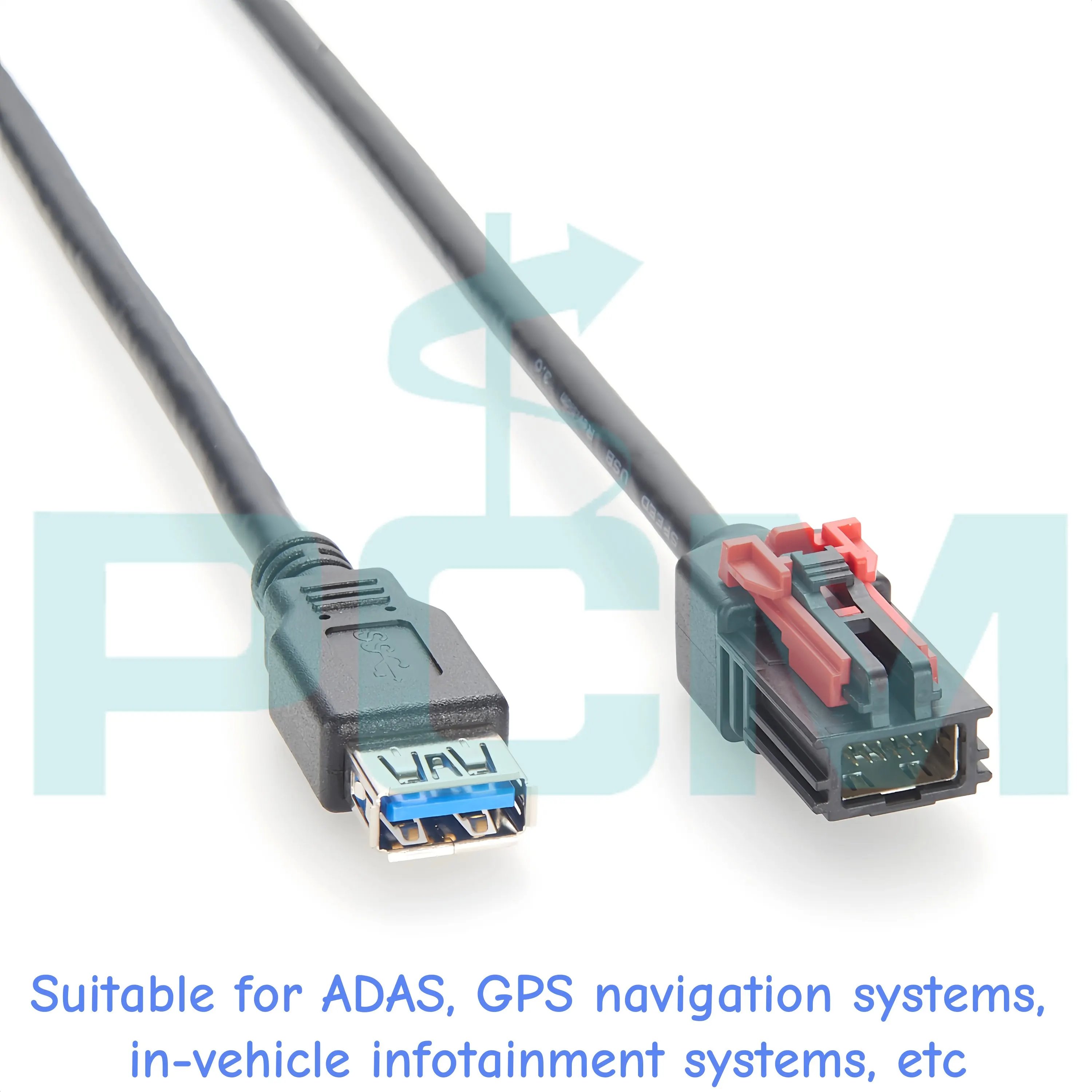HSAutoLink Cable Assembly HSAL2 12 Pin Male to USB 3.0 Female High Speed Data Transfer Cable Compatible with Molex 111146-3080