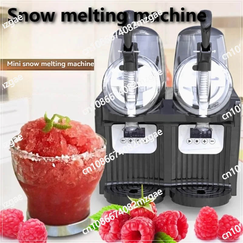 Drink Slushy Smoothie Maker Slush Making Machine Smart Two Cylinder Household Snow Melting Machine