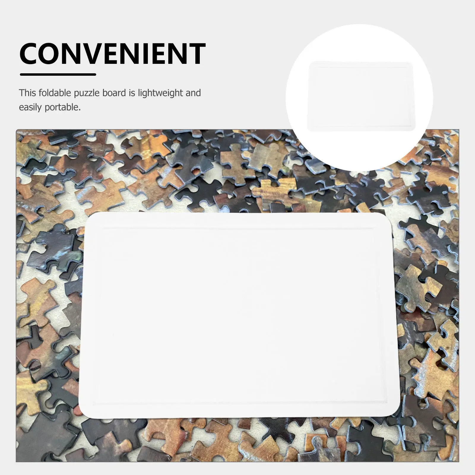 40x60cm Opvouwbaar puzzelbord - Antislip viltmat voor puzzels tot 1000 stukjes Draagbare opbergoplossing voor montage