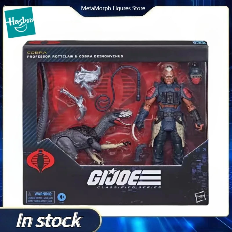 

Original Hasbro G.I. Joe Classified Series 196 Professor Rottclaw & Deinonychus Action Toys Figure Collection Model
