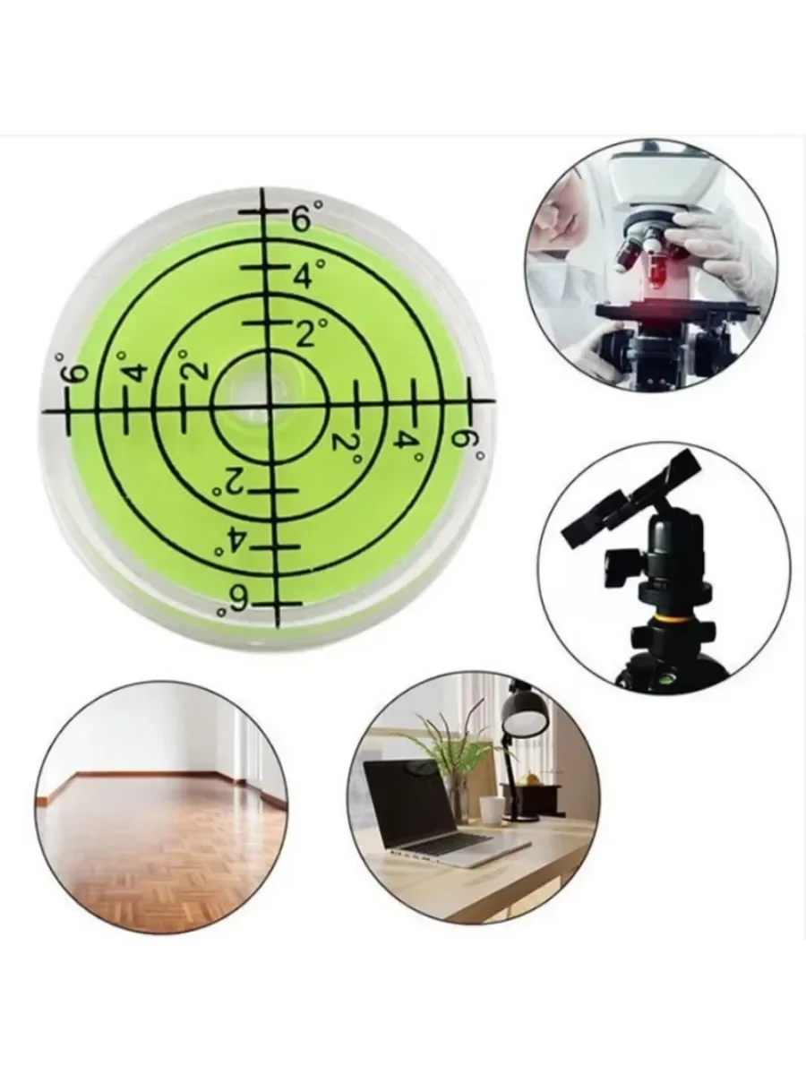 Round Horizontal Bubble Level Precision Bubble Level Circular Balance band scale level Measuring Tools