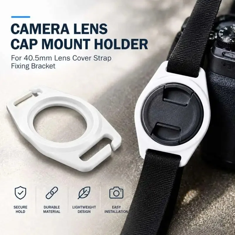 Lens Cap Strap Holder Bracket For 40.5mm Lens Cover Camera Photo Accessory