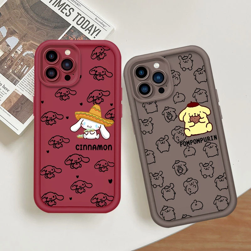 

Sanrio Cartoon Anime Eye Ladder For Apple iPhone 16 15 14 13 12 11 Pro Max Plus Phone Case Cover Phone Case