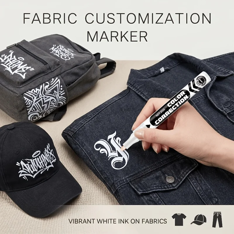 Fabric Paint Marker Pen Fine Tip Smooth Ink For Clothes Shoes Bags Textile DIY Doodle Art Custom Fabric Decoration view 4