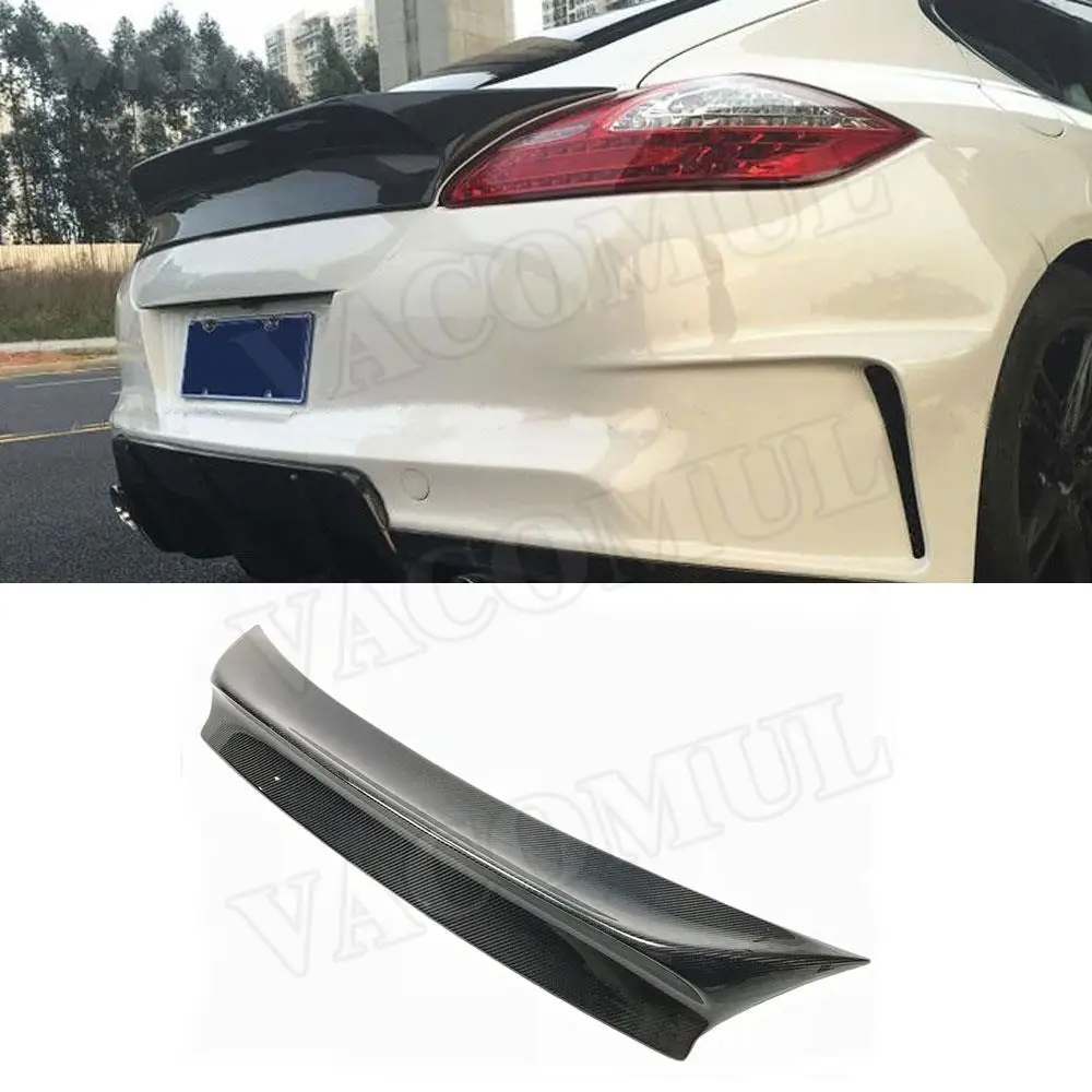 

Carbon Fiber / FRP Car Rear Spoiler Boot Trunk Trim Wings For Porsche Panamera S 970.1 2009-2013 VRT Style Spoiler