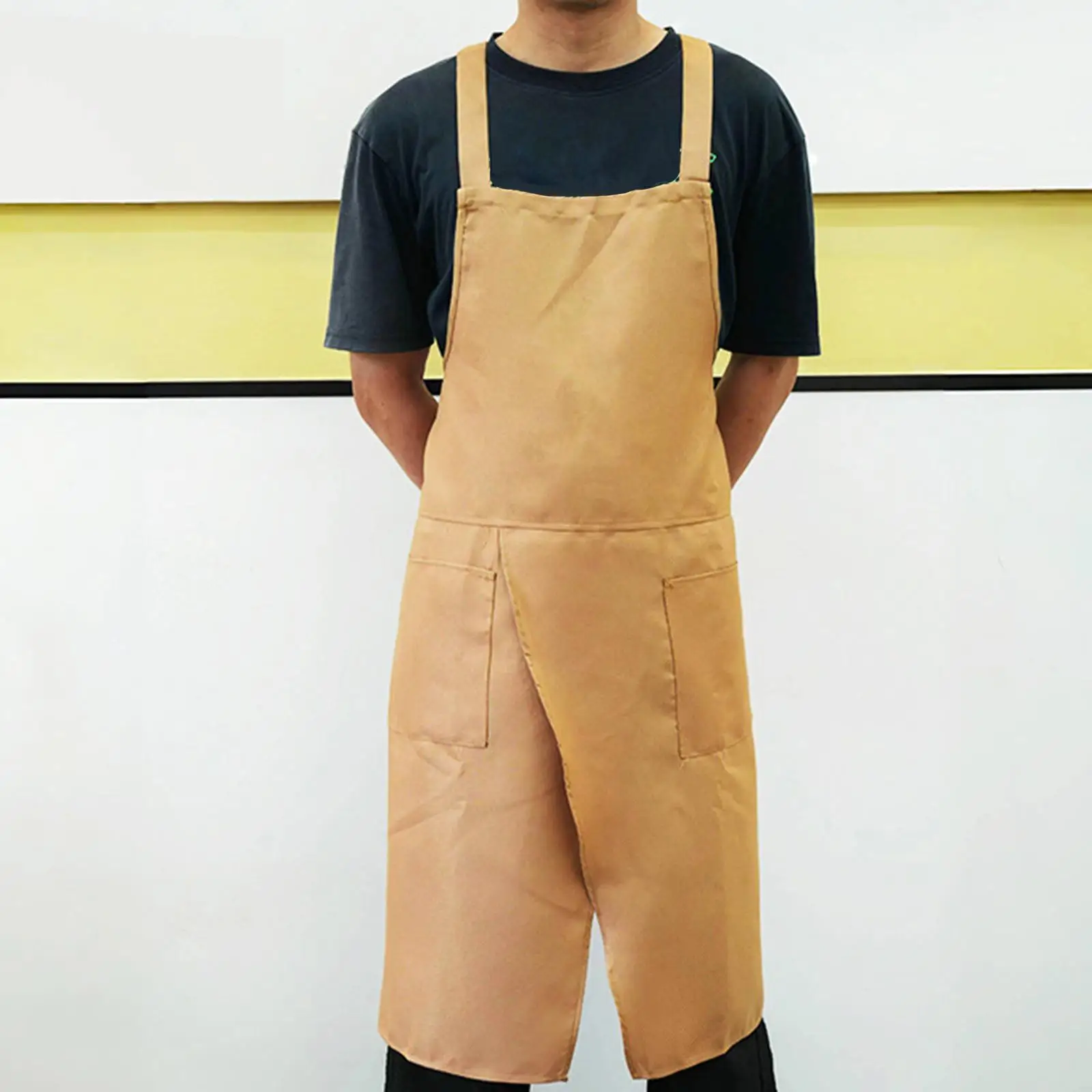 Pottery Apron Working Apron Painting Split Leg Kitchen Cooking Anti Oil