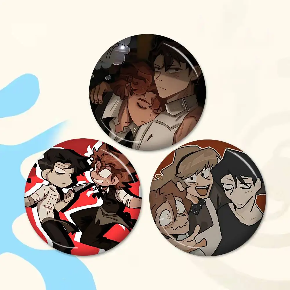 Vincent Rody Dead P-Plates New  Brooches Soft Button Pin Funny Silly Gnarpy on A Skateboard Meme Badge Gamer Collection Gifts