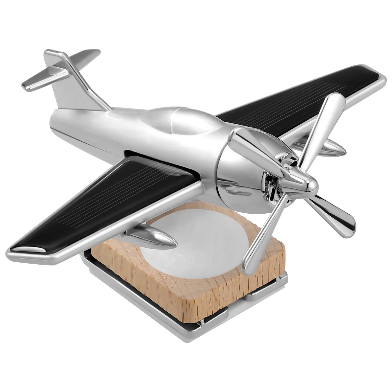 

1pc Creative Car Perfume Diffuser Plane Solar Freshener Aircraft Ornament Sturdy Long Lasting Rust Resistant Stylish