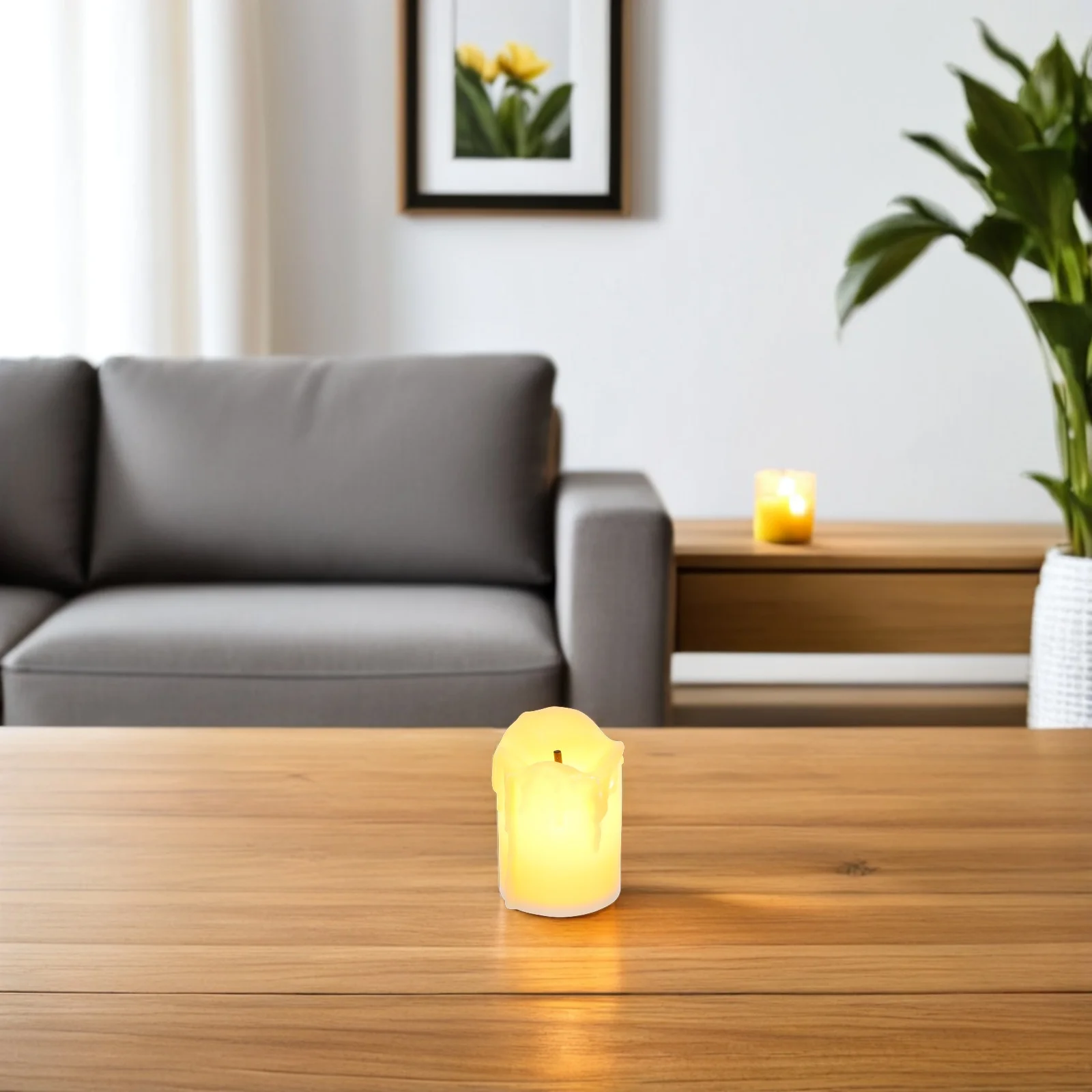 5 قطعة Led الخفقان عديمة اللهب الشموع تعمل ضوء الليل طويل الأمد للمنزل بار مقهى مصابيح ديكور الطرف