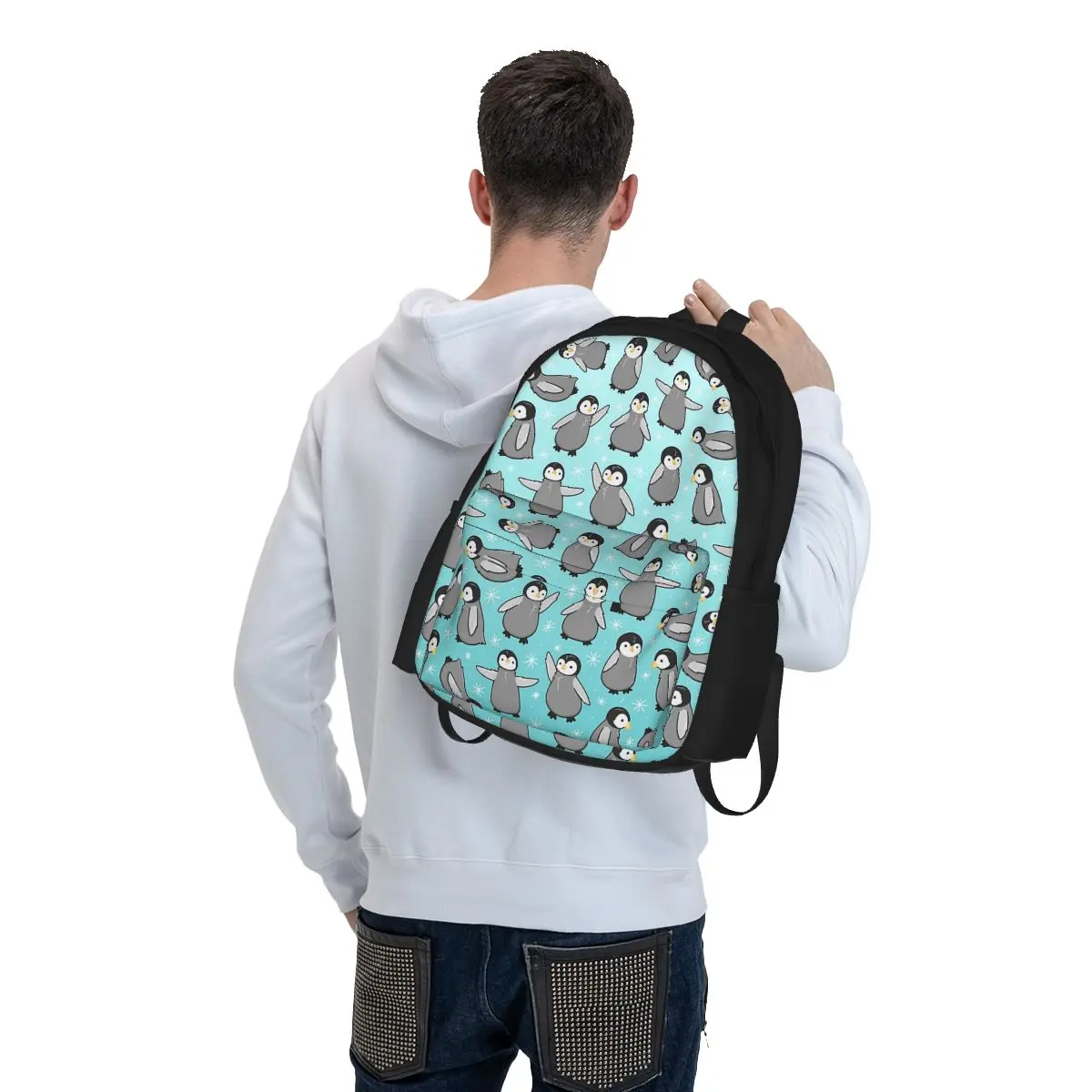 Pinguin Küken Rucksäcke Jungen Mädchen Bücher tasche Studenten Schult aschen Cartoon Kinder Rucksack Reise Rucksack Umhängetasche