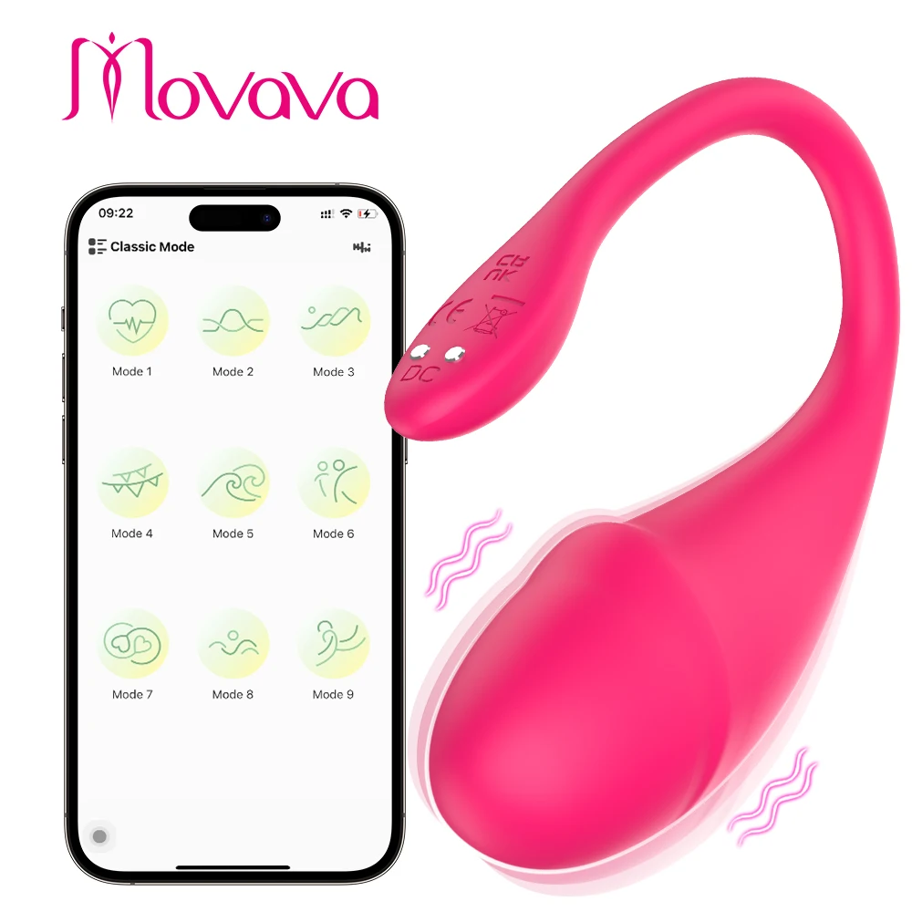 MOVAVA-Vibromasseur gode point G Bluetooth pour femme, œuf vibrant, clitoris, culotte vibrante, vêtements télécommandés, jouets sexuels féminins