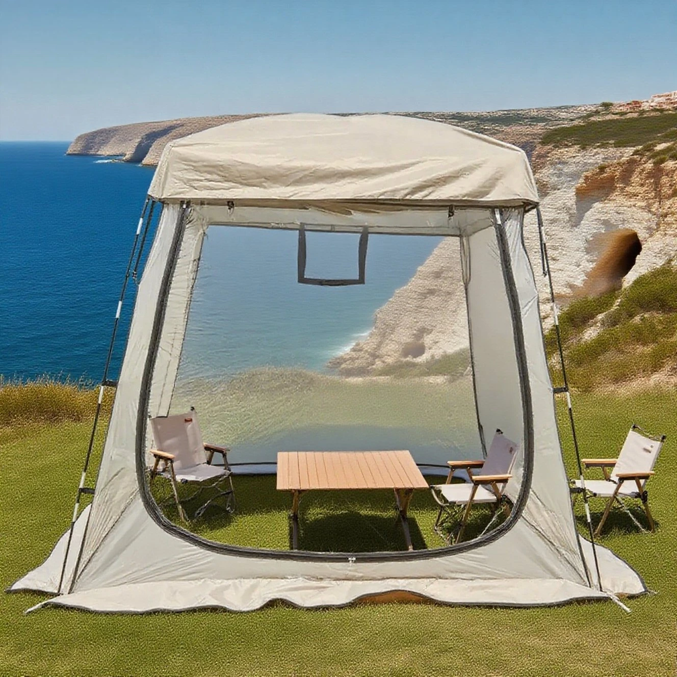 

Зимняя прозрачная спортивная палатка на 3-4 человека — теплая для наблюдения за играми на открытом воздухе, подходит для 2 дополнительных стульев, ветрозащитный дизайн для холодной погоды