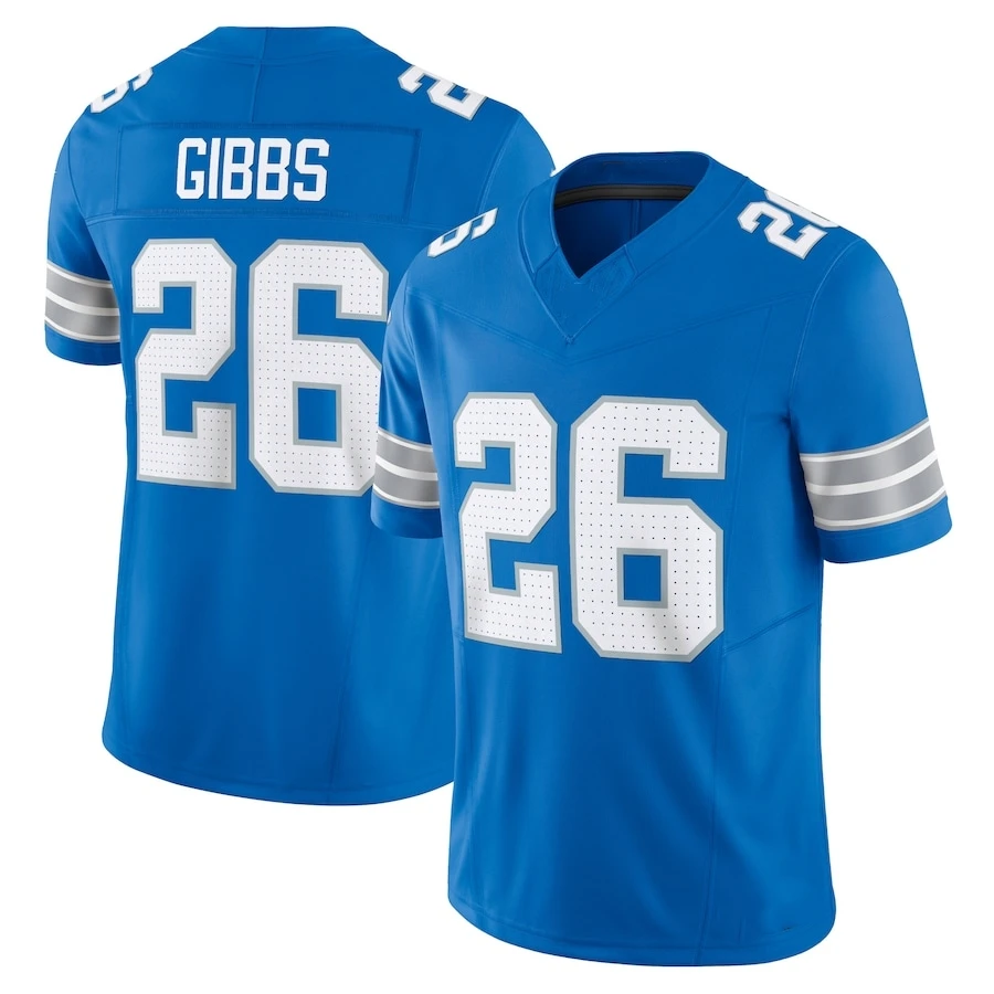 

Wholesale Stitched Detroit Football Jerseys Men Women Youth Gibbs Hutchinson Goff St. Brown Sanders Football Shirts