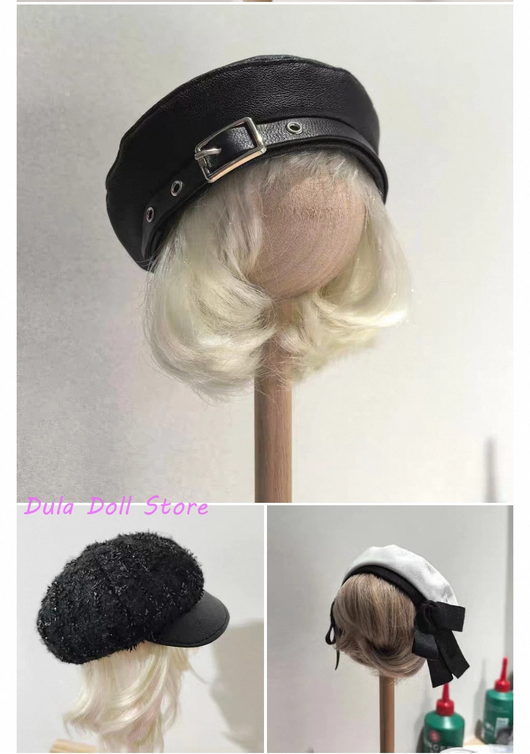

2026 Dula Handmade Multiple styles of hats cap Blythe ob24 ob22 Landoudou Landazz ZSiga 1/6 Doll Accessories